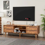 63 Vintage TV Stand with Shelves & Drawers for 60 TVs