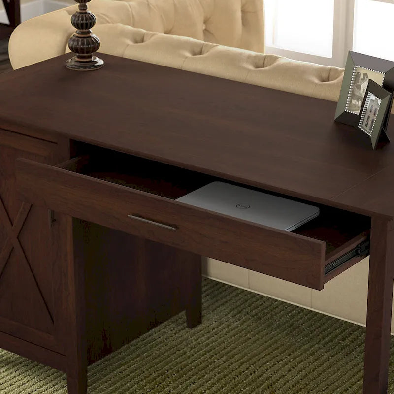 54W Computer Desk with Storage and 2 Drawer File Cabinet - Multiple Colors
