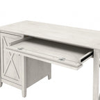 54W Computer Desk with Storage and 2 Drawer File Cabinet - Multiple Colors
