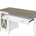 54W Computer Desk with Storage and 2 Drawer File Cabinet - Multiple Colors