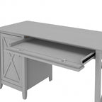 54W Computer Desk with Storage and 2 Drawer File Cabinet - Multiple Colors