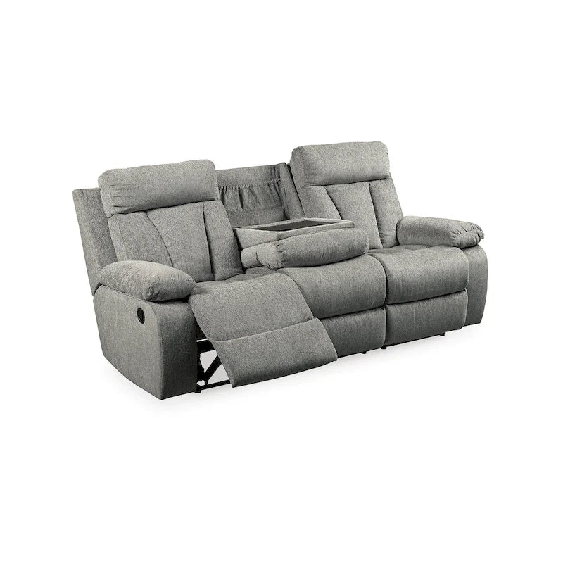 Grey 3-Piece Upholstered Furniture Set — Width 87 x Depth 40 x Height 42
