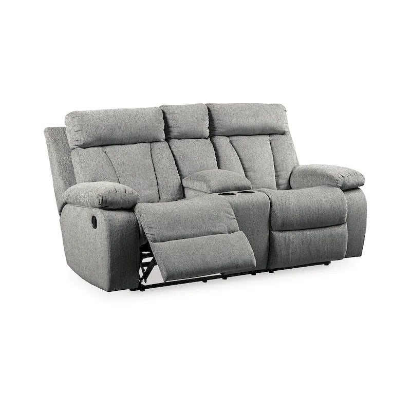 Grey 3-Piece Upholstered Furniture Set — Width 87 x Depth 40 x Height 42