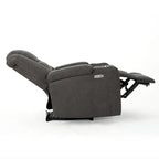 33 Wide Power Standard Recliner Chair with Arm Storage and USB, Slate
