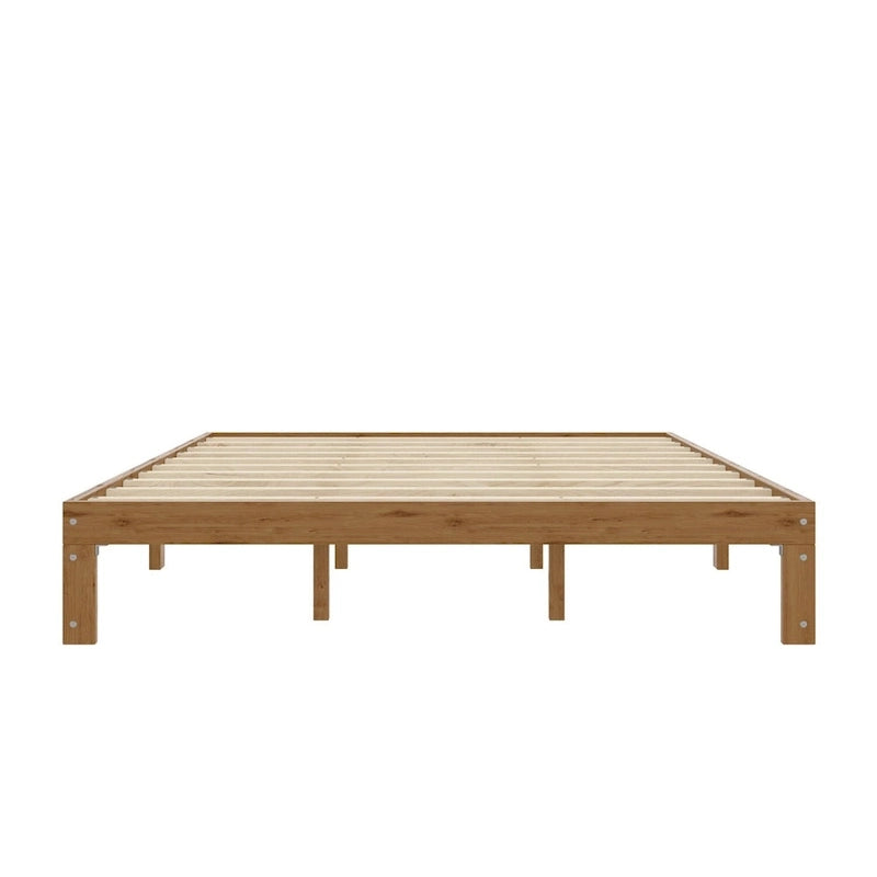 Queen Size Wood Platform Bed with Slat Support
