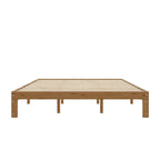 Queen Size Wood Platform Bed with Slat Support