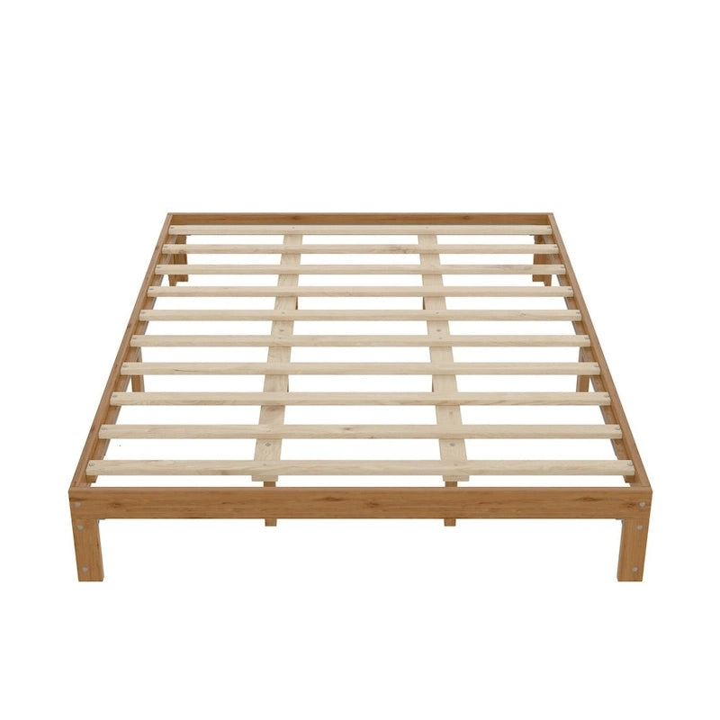 Queen Size Wood Platform Bed with Slat Support