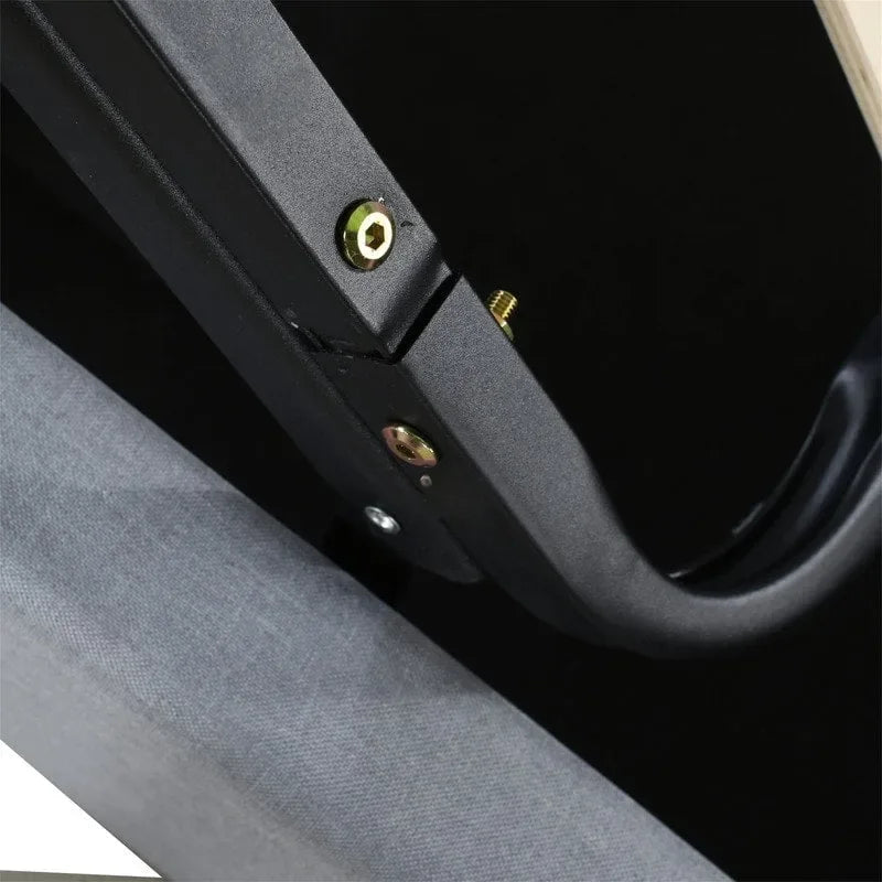 Twin Size Lift Up Storage Bed with Headboard and Underneath Storage, Upholstered Platform Bed with Hydraulic Storage System