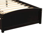 Twin Size Platform Bed with Two Drawers, White