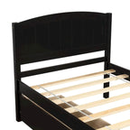 Twin Size Platform Bed with Two Drawers, White