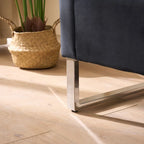 Velvet Storage Bench for Bedroom (with Armrests and Wooden Frame)