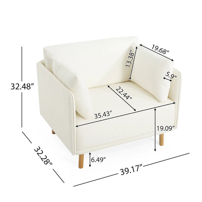 39.17 Upholstered Accent Chair