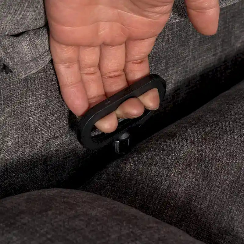 Oversized Recliner with Heat and Massage - Blue/Brown/Grey