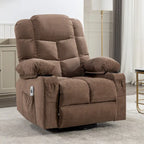 Oversized Recliner with Heat and Massage - Blue/Brown/Grey