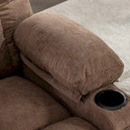 Oversized Recliner with Heat and Massage - Blue/Brown/Grey