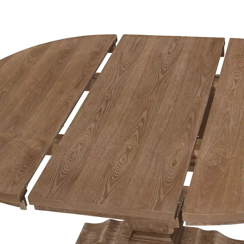 5-Piece Fabric & Solid Wood Dining Set