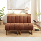 Modern Armless Accent Chair Setional Loveseat Sofa