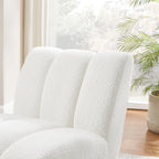 Modern Armless Accent Chair Setional Loveseat Sofa