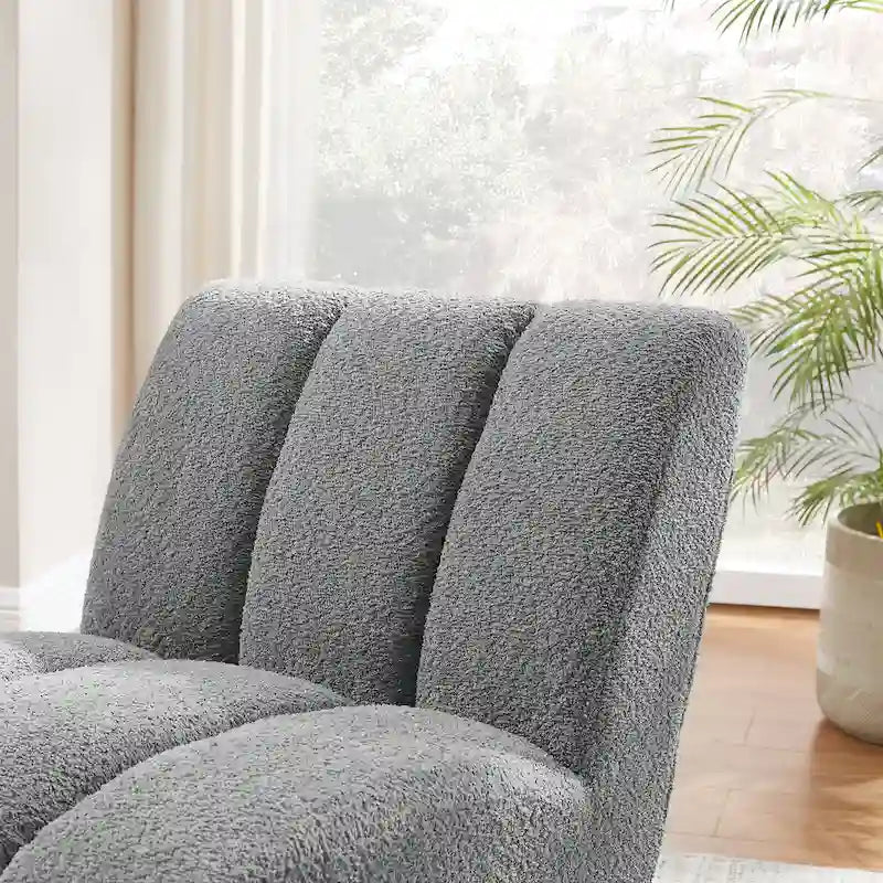 Modern Armless Accent Chair Setional Loveseat Sofa
