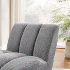 Modern Armless Accent Chair Setional Loveseat Sofa