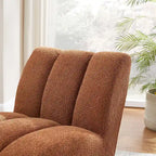 Modern Armless Accent Chair Setional Loveseat Sofa