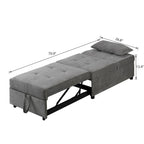 4-1 Single futon Adjustable Sofa Bed Sofa Sleeper Folding Convertible Chair - 39.9 x 26.8