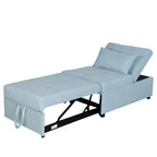 4-1 Single futon Adjustable Sofa Bed Sofa Sleeper Folding Convertible Chair - 39.9 x 26.8