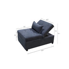 4-1 Single futon Adjustable Sofa Bed Sofa Sleeper Folding Convertible Chair - 39.9 x 26.8