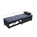 4-1 Single futon Adjustable Sofa Bed Sofa Sleeper Folding Convertible Chair - 39.9 x 26.8
