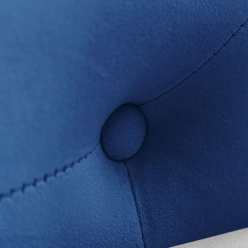 Velvet Chaise Lounge with Storage - Single Seat (Navy Blue/Pink/Black/Beige/Grey)