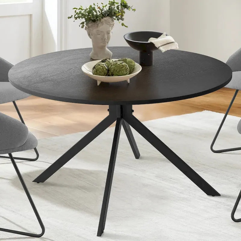 43 Round Dining Table - Black
