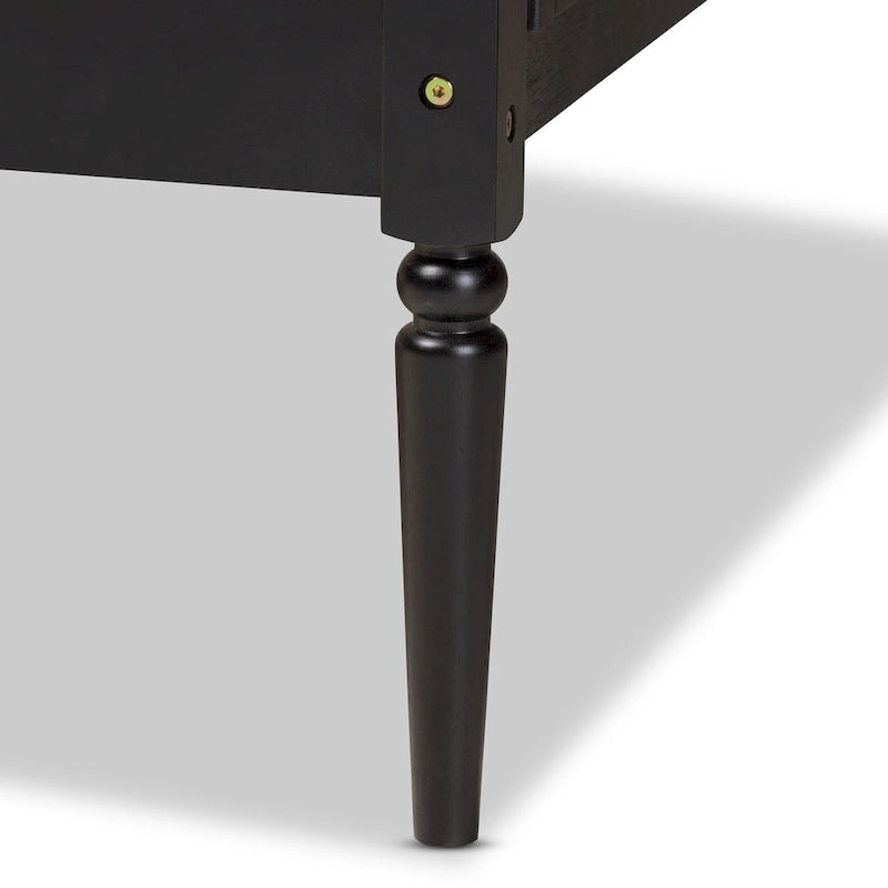 Black Charcoal Synthetic Rattan Daybed - Twin Size