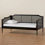 Black Charcoal Synthetic Rattan Daybed - Twin Size