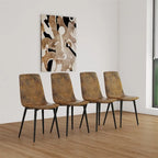 Modern Upholstered Dining Accent Chairs (Set of 4)