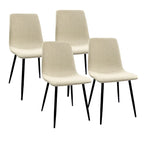 Modern Upholstered Dining Accent Chairs (Set of 4)