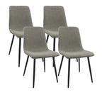 Modern Upholstered Dining Accent Chairs (Set of 4)