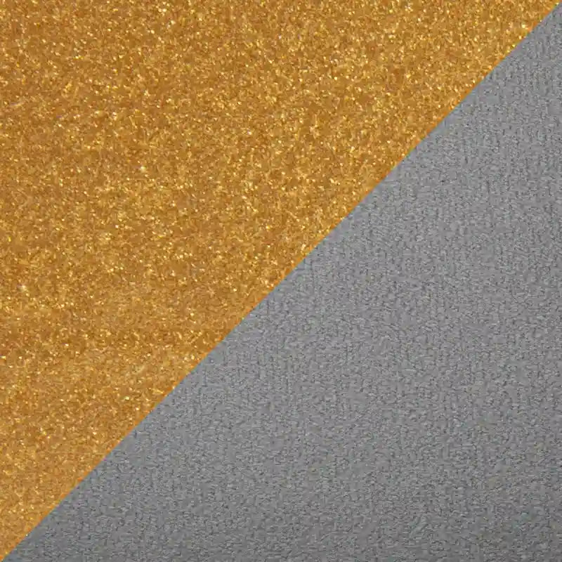 Glam Metal Upholstered Bench - 2 Seater (White/Black/Grey)