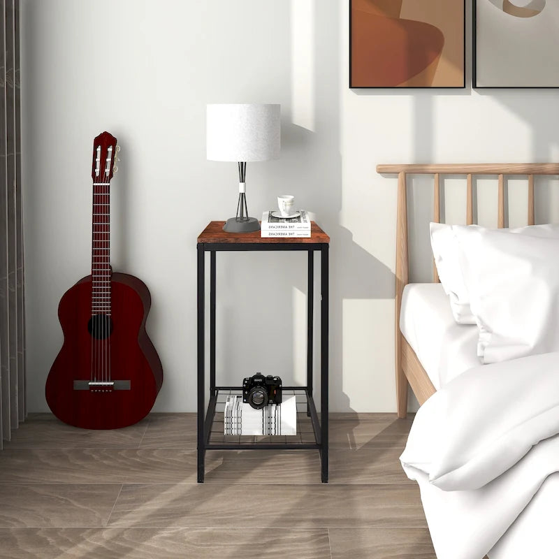 2-Tier End Table for Living Room