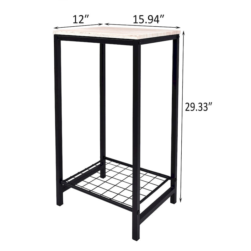 2-Tier End Table for Living Room