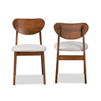 Mid-Century Modern 2-Piece Dining Chair Set