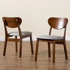 Mid-Century Modern 2-Piece Dining Chair Set
