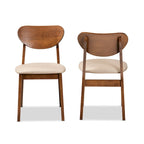 Mid-Century Modern 2-Piece Dining Chair Set