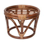 Bali Hocker 45 cm mit Mikrofaserpolster