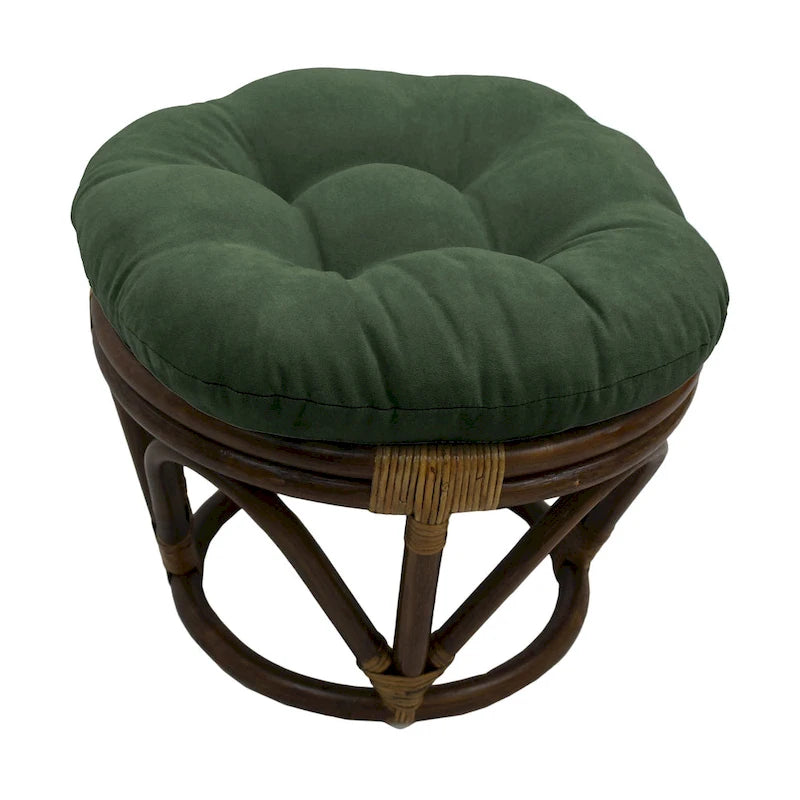 Bali Hocker 45 cm mit Mikrofaserpolster