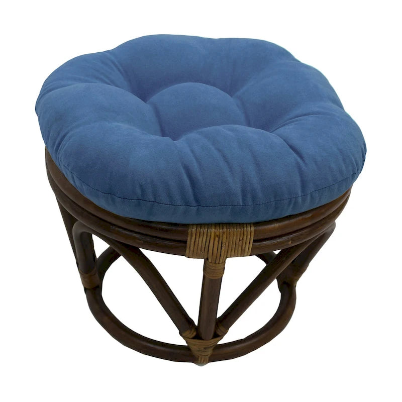Bali Hocker 45 cm mit Mikrofaserpolster