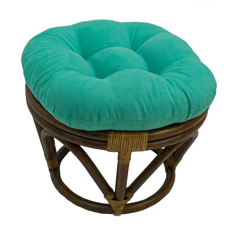 Bali Hocker 45 cm mit Mikrofaserpolster