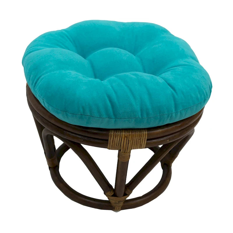 Bali Hocker 45 cm mit Mikrofaserpolster