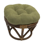 Bali Hocker 45 cm mit Mikrofaserpolster
