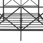 Metal Canopy Bed Frame Platform with X Shaped