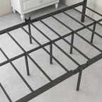 Metal Canopy Bed Frame Platform with X Shaped